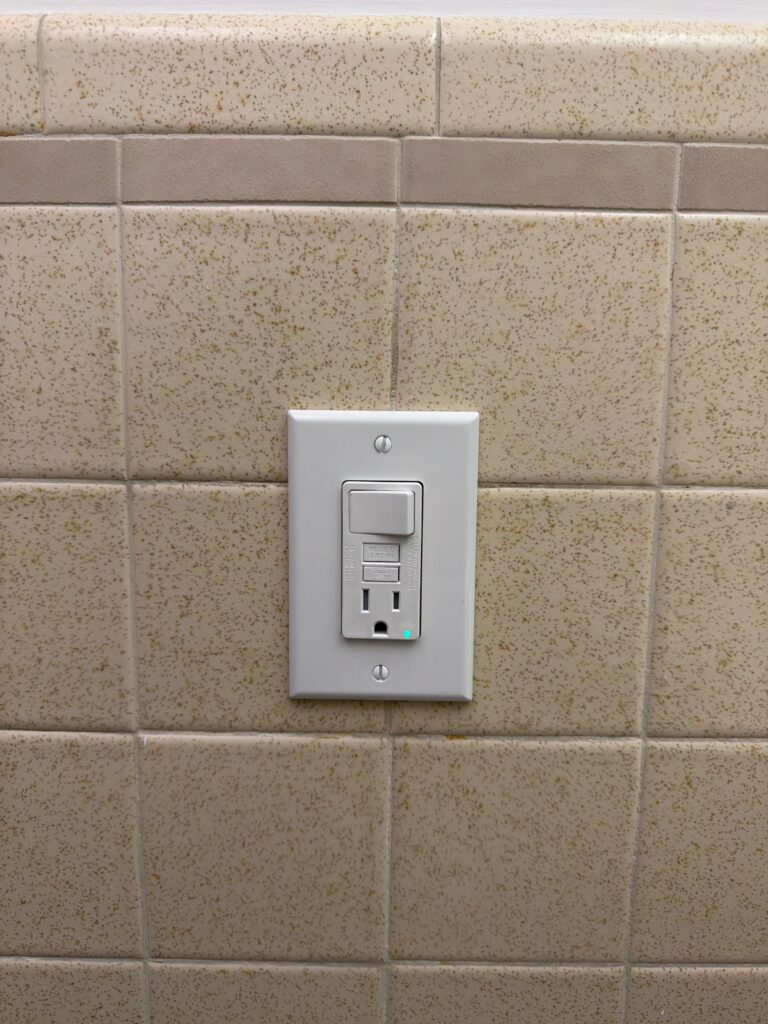 Combination GFCI Outlet Switch Installation on Tile Wall — Spartan Home Pros, Central New Jersey