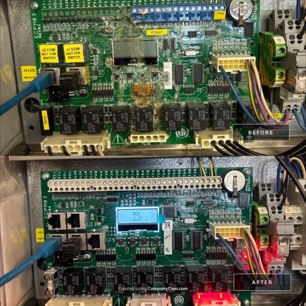 Before and after — Control board replacement — Spartan Home Pros, Central New Jersey