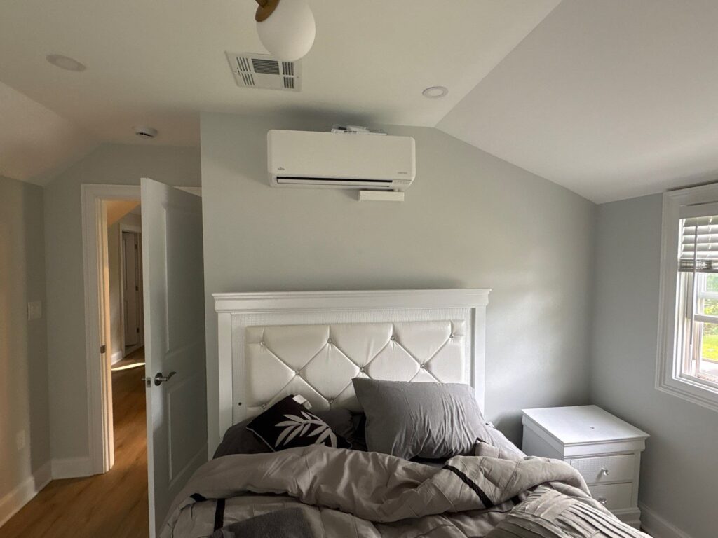 Ductless Mini Split Electrical Hookup in Bedroom — Spartan Home Pros, Mini Split Installation, NJ