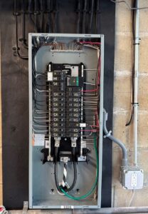 Electrical panel upgrade with a new Square D panel and clean breaker wiring — Spartan Home Pros, serving Warren, NJ