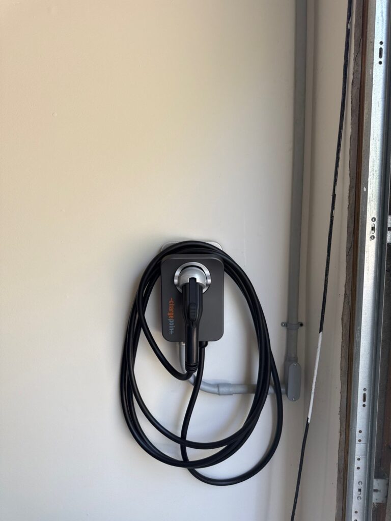 EV charger installed by Spartan Home Pros in Holmdel, NJ
