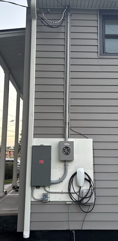 Exterior EV Charger Meter Main Installation — Spartan Home Pros, Central New Jersey