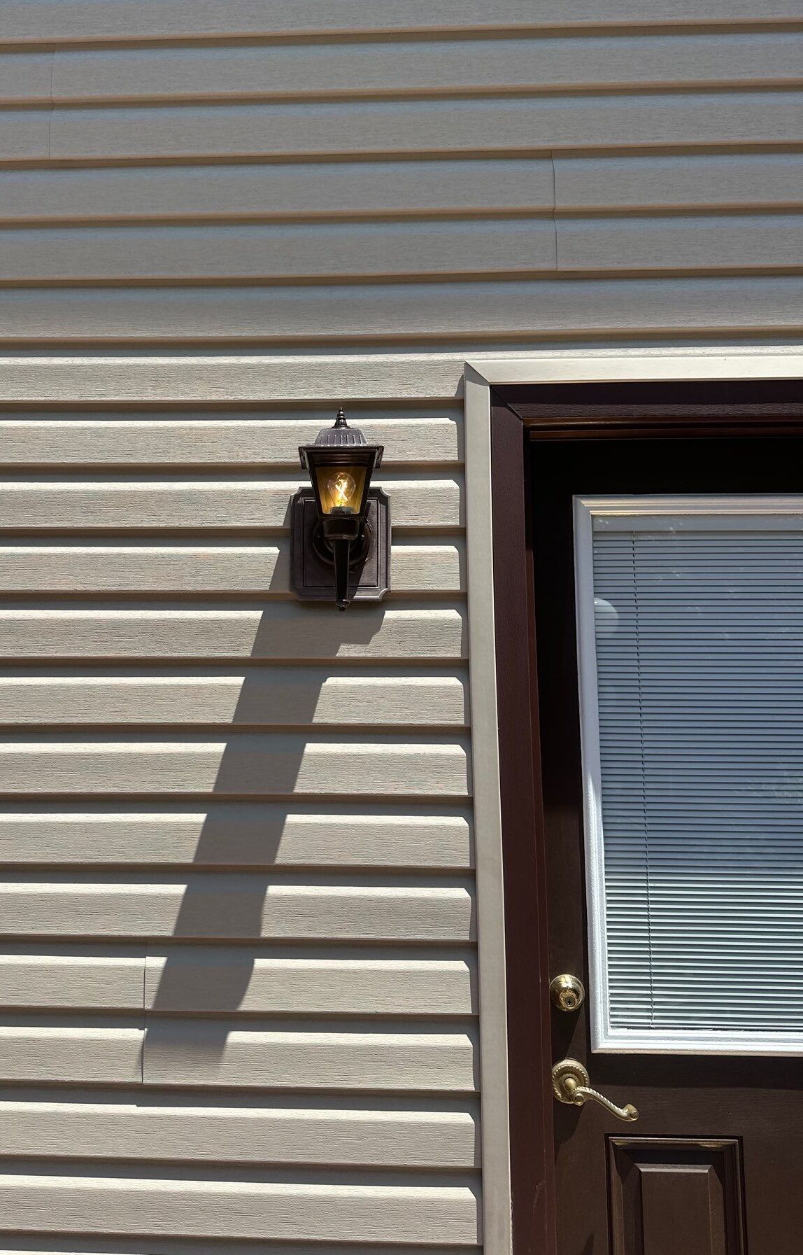 Exterior wall lantern in millstone — Spartan Home Pros, East Brunswick, NJ