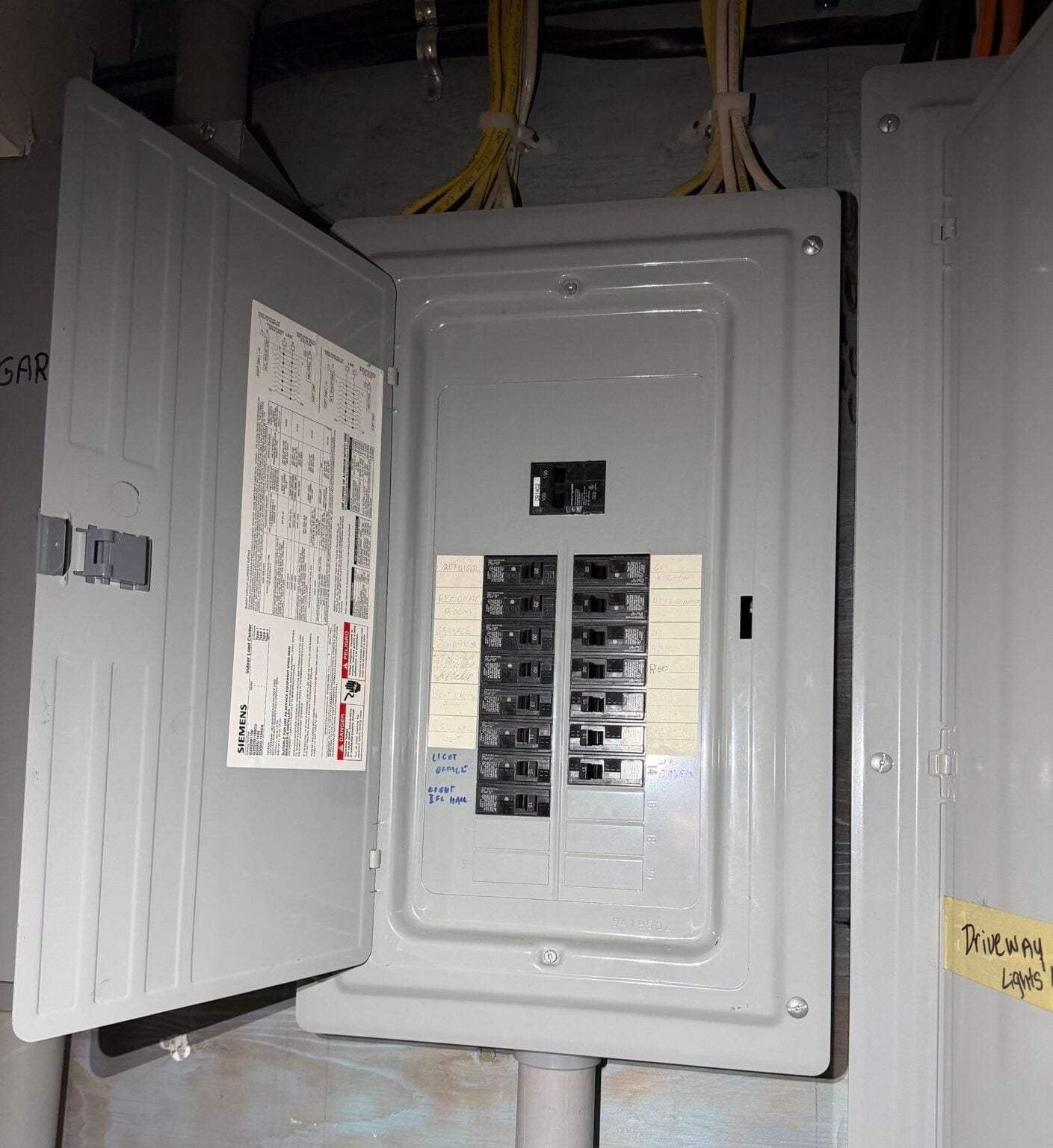 Garage Sub Panel Installation Siemens 100A — Spartan Home Pros, Central New Jersey