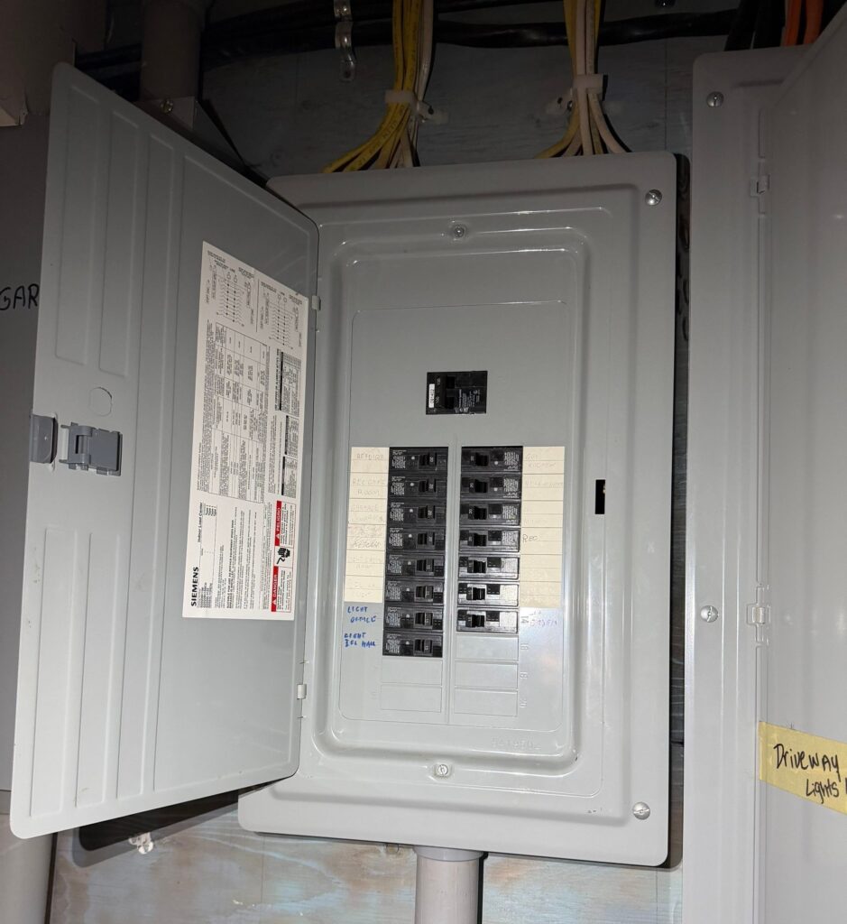 Garage Sub Panel Installation Siemens 100A — Spartan Home Pros, Central New Jersey