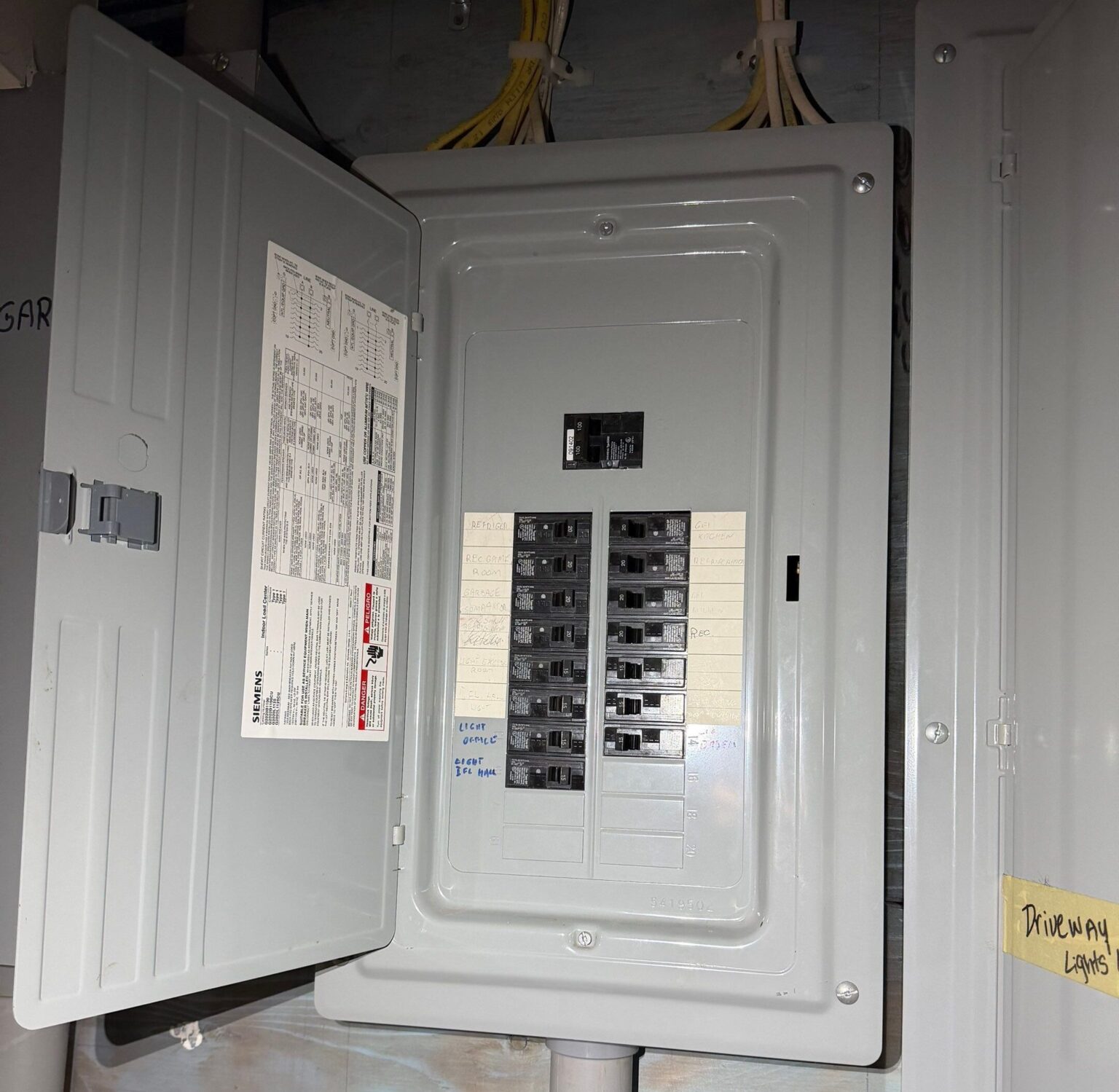 Garage Sub Panel Installation Siemens 100A edited — Spartan Home Pros, Westfield, NJ