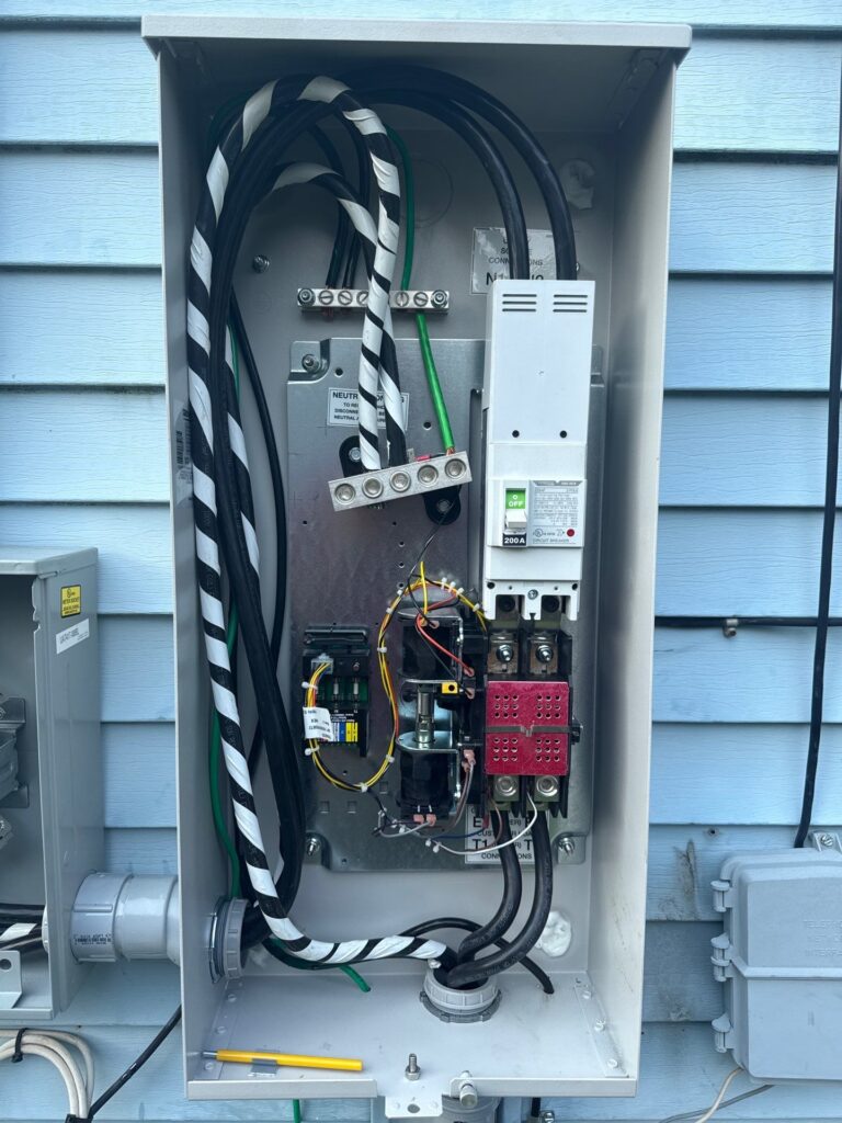 Generac 200-amp automatic transfer switch ATS install — Spartan Home Pros, Central New Jersey