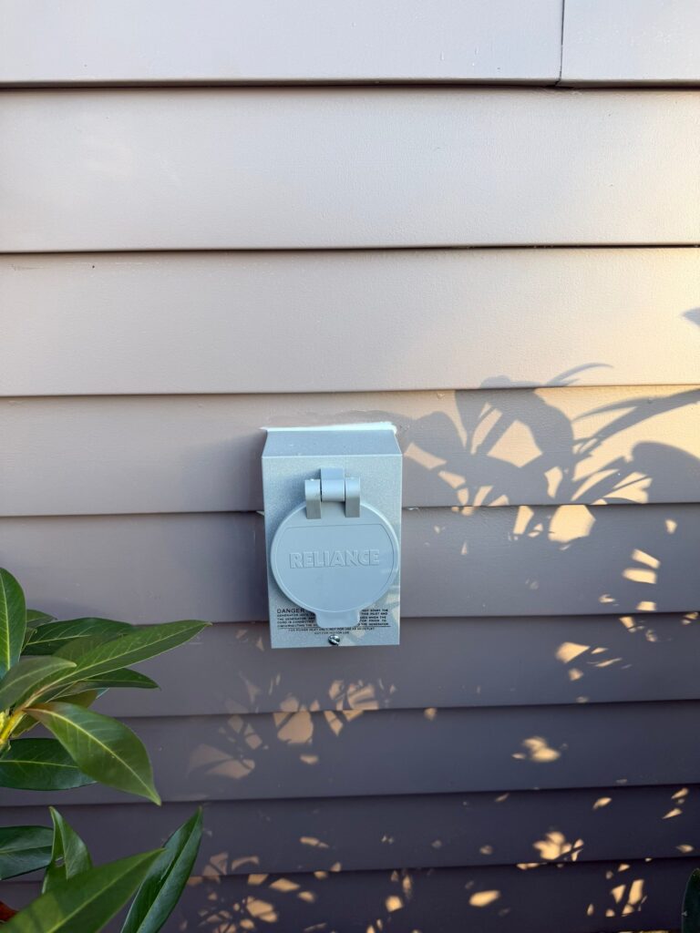 Generator inlet and transfer switch installation — Spartan Home Pros, Central New Jersey