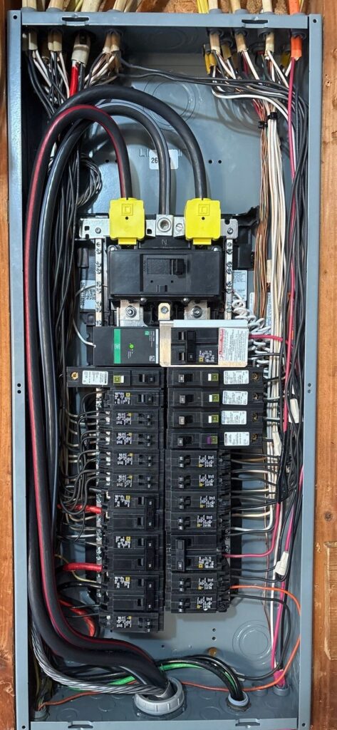New electrical panel installed in a Marlboro New Jersey home