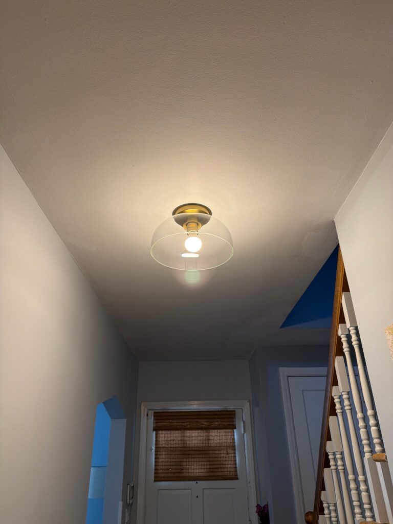 Semi Flush Mount Light Installation — Spartan Home Pros, Chester, NJ