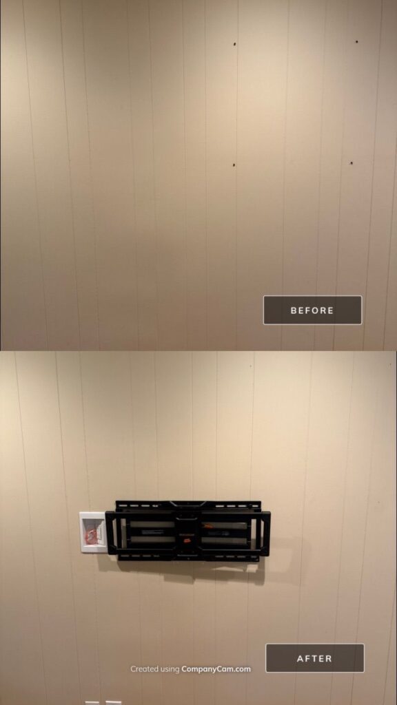 TV Mount Low Voltage Rough In — Spartan Home Pros, Maplewood, NJ