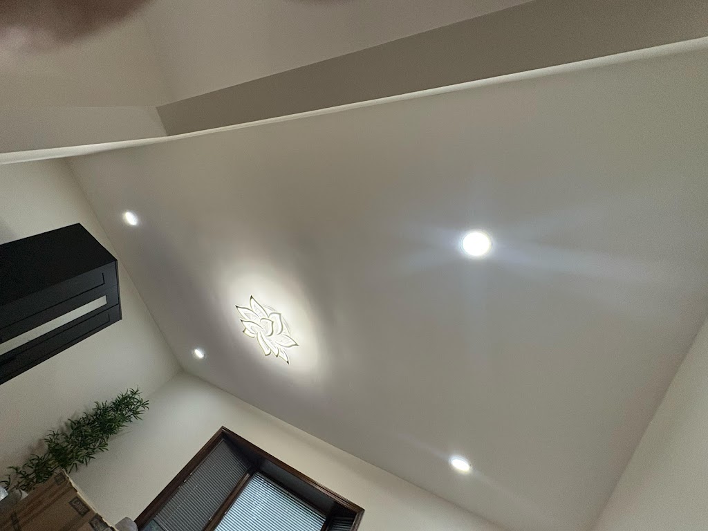 Vaulted Ceiling Recessed Lighting Decorative Flower LED Flush Mount — Spartan Home Pros, Lighting Installation, NJ