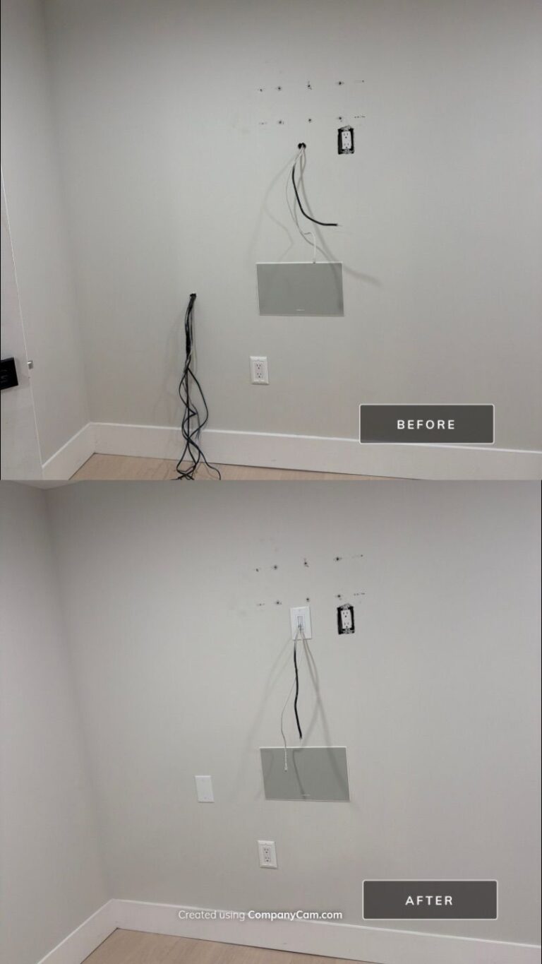site review on an electrical job in Middletown, NJ — Spartan Home Pros