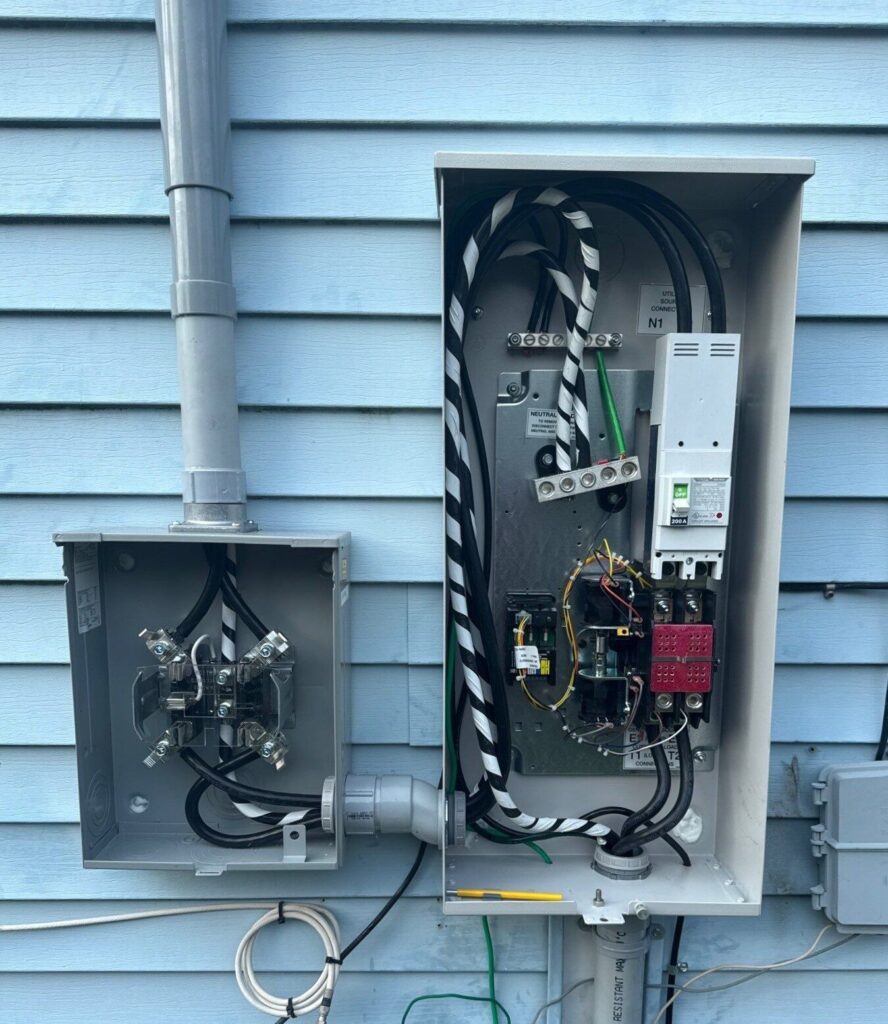 Generator automatic transfer switch installed by Spartan Home Pros