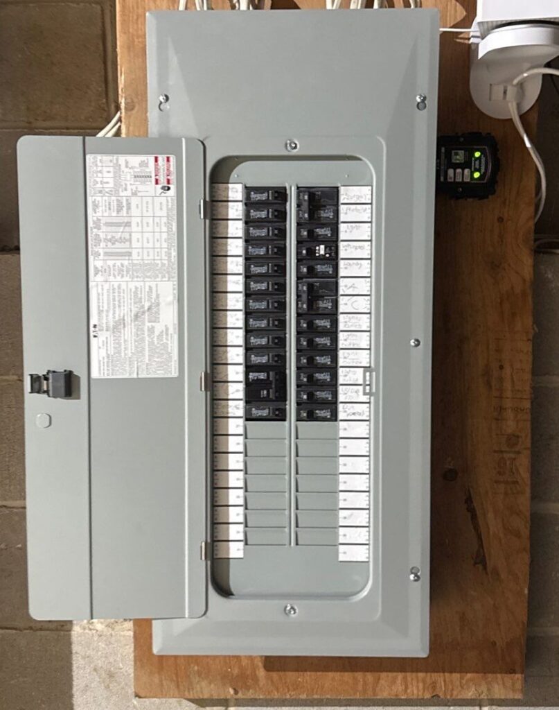 Whole-home surge protector installed at the electrical panel — Spartan Home Pros, Central New Jersey