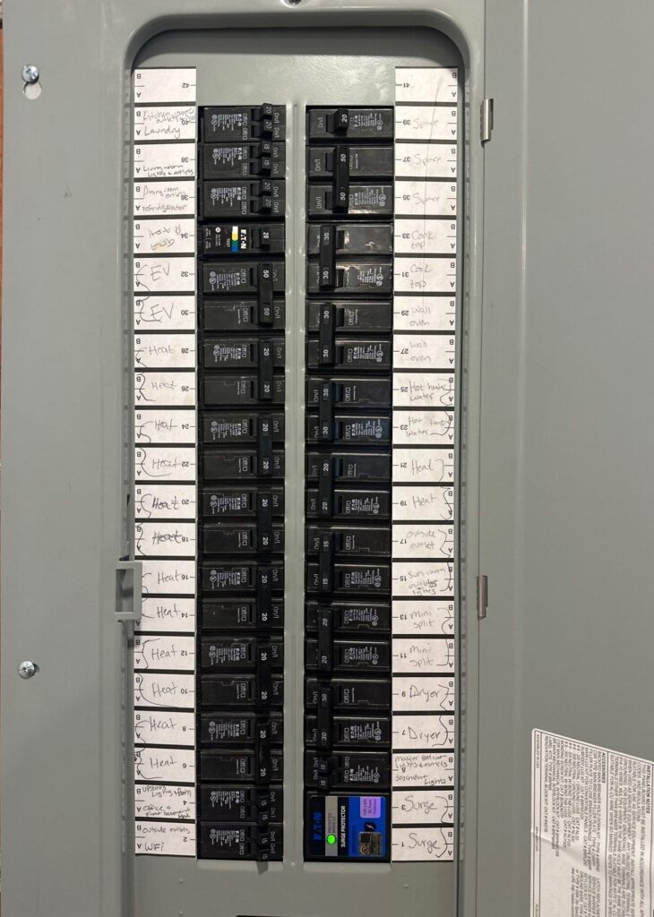 New panel installed labled — Spartan Home Pros, Central New Jersey