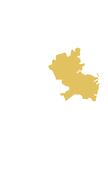 Map of New Jersey with the Central New Jersey counties Spartan Home Pros serves highlighted in gold
