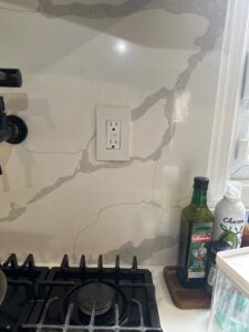 Under-cabinet kitchen outlet installation — Spartan Home Pros, serving Belle Mead, NJ