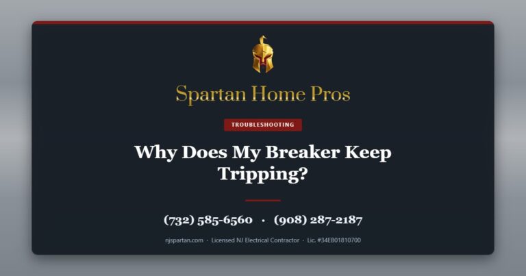 Why Does My Breaker Keep Tripping? — Spartan Home Pros, licensed New Jersey electrical contractor. Call (732) 585-6560 or (908) 287-2187.