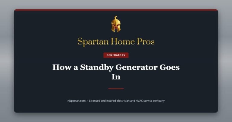 How a Standby Generator Goes In — Spartan Home Pros, a licensed and insured electrician and HVAC service company in New Jersey.