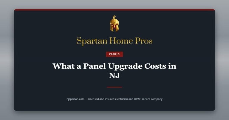 What a Panel Upgrade Costs in NJ — Spartan Home Pros, a licensed and insured electrician and HVAC service company in New Jersey.