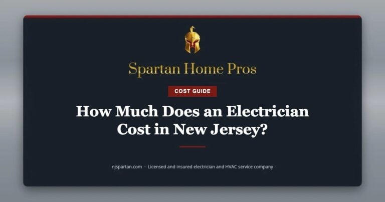 How Much Does an Electrician Cost in New Jersey? — Spartan Home Pros, a licensed and insured electrician and HVAC service company in New Jersey.