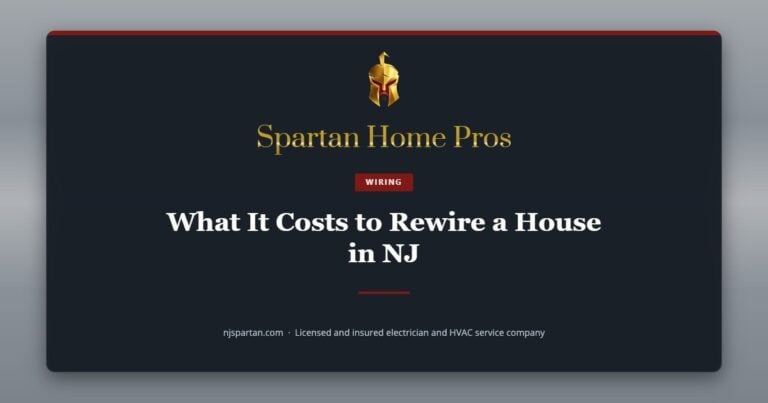 What It Costs to Rewire a House in NJ — Spartan Home Pros, a licensed and insured electrician and HVAC service company in New Jersey.