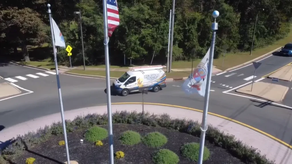 Spartan Home Pros van heading to a call in Long Valley, NJ