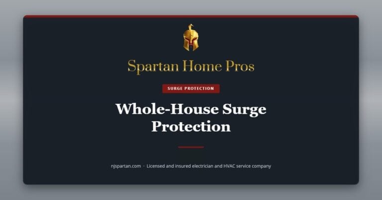 Whole-House Surge Protection — Spartan Home Pros, a licensed and insured electrician and HVAC service company in New Jersey.