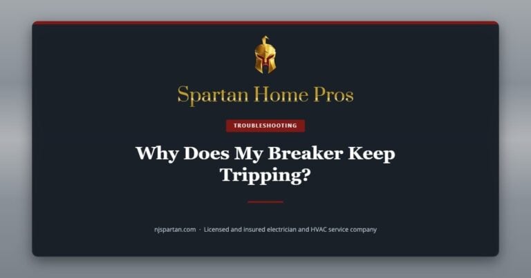 Why Does My Breaker Keep Tripping? — Spartan Home Pros, a licensed and insured electrician and HVAC service company in New Jersey.